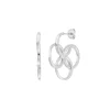 Creolen Clover Charm, klein, 925 Sterlingsilber-LEAF Clearance