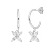 Creolen Flower, 925er Silber-LEAF Fashion
