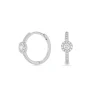 Creolen Pave II, 14 Karat-LEAF New