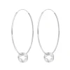 Creolen Zirkonia Flower, 925er Silber-LEAF New