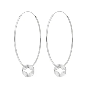 Creolen Zirkonia Flower, 925er Silber-LEAF New