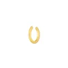 Earcuff Basic, 10 mm, 18 K Gelbgold vergoldet-LEAF Sale