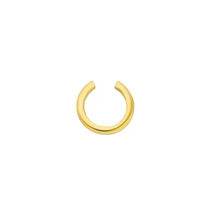 Earcuff Basic, 10 mm, 18 K Gelbgold vergoldet-LEAF Sale