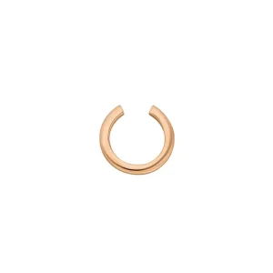 Earcuff Basic, 10 mm, 18 K Rosegold vergoldet-LEAF Fashion