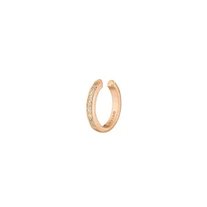 Earcuff Basic mit Zirkonia, 10 mm, 18 K Rosegold vergoldet-LEAF Best