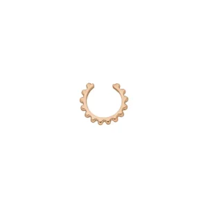Earcuff Bubbles, 10 mm, 18 K Rosegold vergoldet-LEAF Fashion