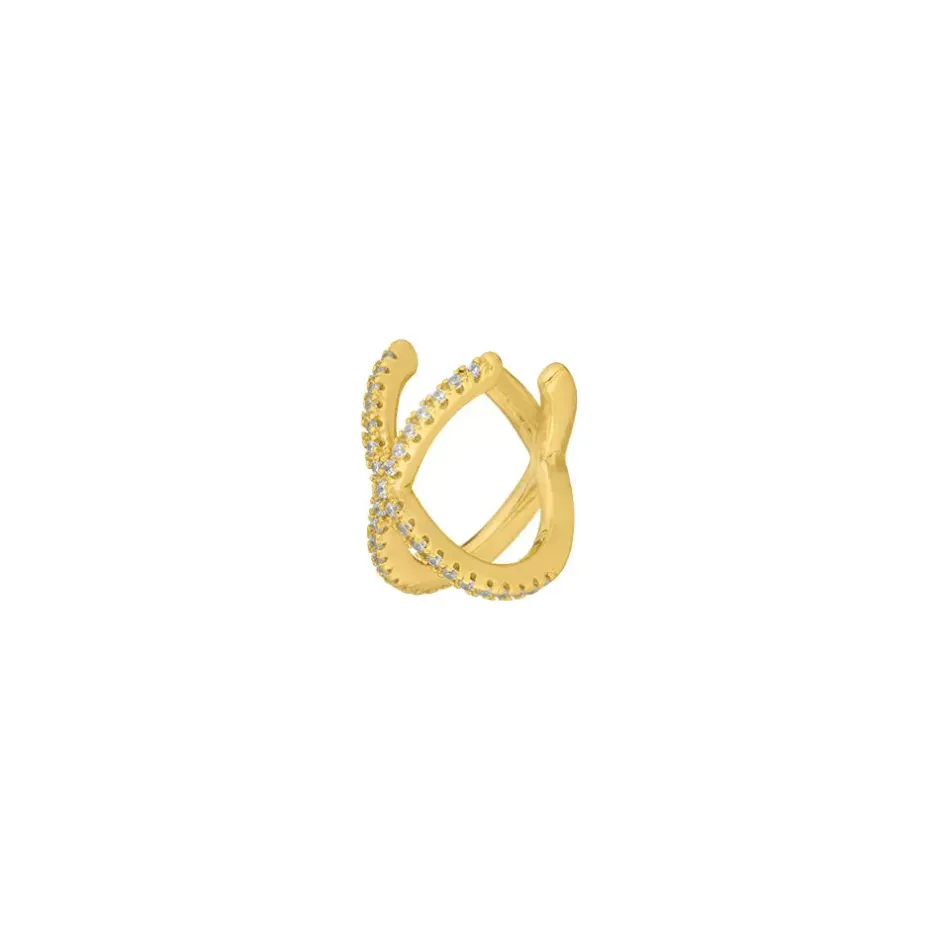 earcuff_cross_cz__k_gelbg_0.webp Earcuff Cross CZ, 18 K Gelbgold vergoldet-LEAF New