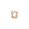 Earcuff Cross CZ, 18 K Rosegold vergoldet-LEAF Clearance