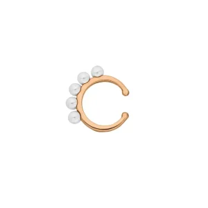 Earcuff Little Pearls, 18 K Rosegold vergoldet-LEAF Clearance