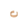 Earcuff Matt, 4mm, 18 K Rosegold vergoldet-LEAF Fashion