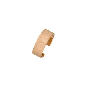 Earcuff Matt, 4mm, 18 K Rosegold vergoldet-LEAF Fashion