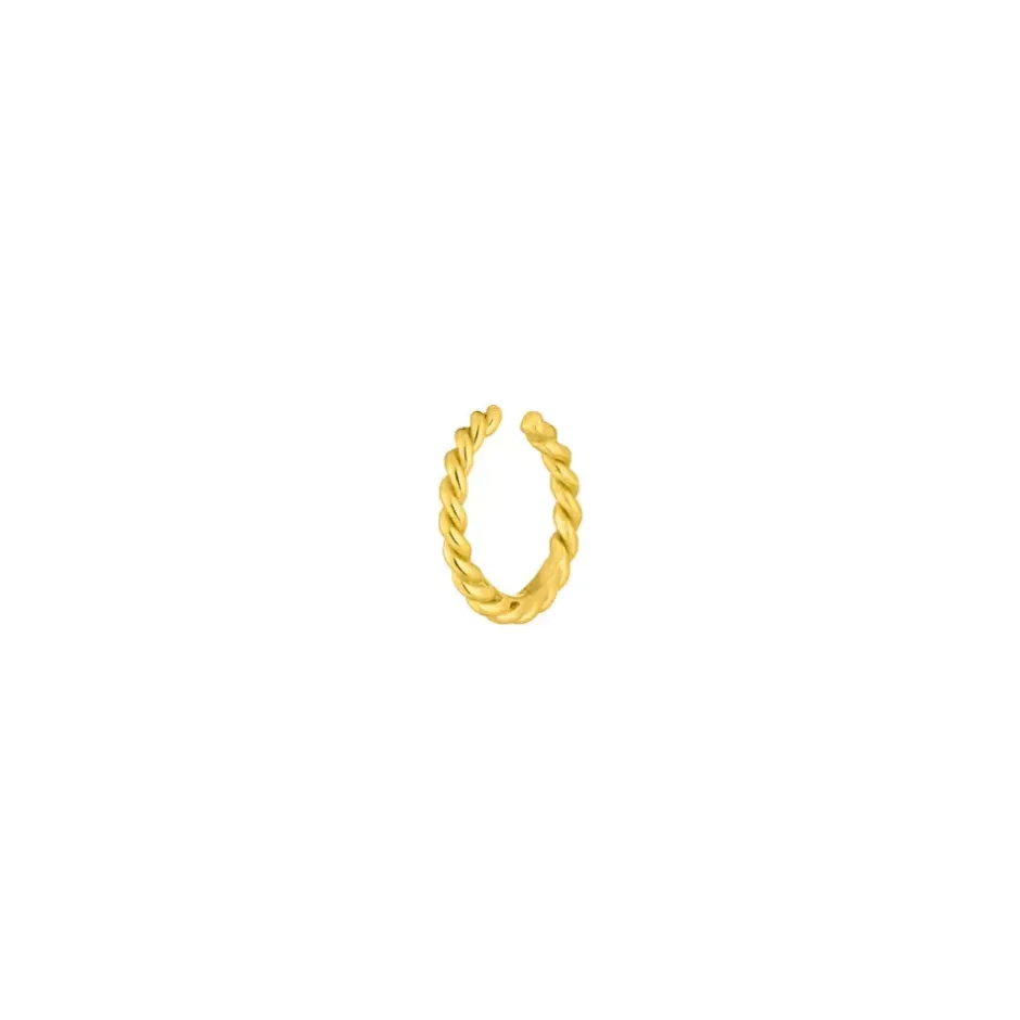 earcuff_rope__mm__k_gelbg_0.webp Earcuff Rope, 10 mm, 18 K Gelbgold vergoldet-LEAF Clearance