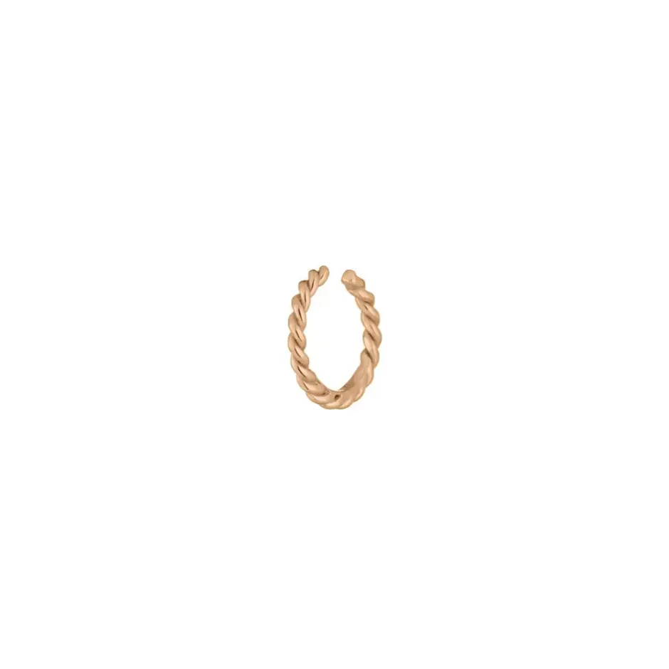 earcuff_rope__mm__k_roseg_0.webp Earcuff Rope, 10 mm, 18 K Rosegold vergoldet-LEAF Fashion