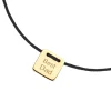 Freundschaftsarmband BEST DAD, 14 Karat Gelbgold-LEAF Best
