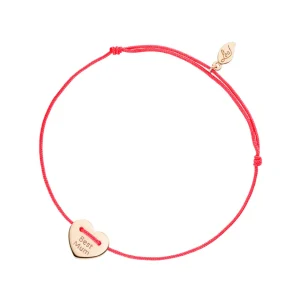 Freundschaftsarmband BEST MUM, 14 Karat Rosegold,-LEAF Online