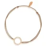 Freundschaftsarmband Circle mit Diamanten, 18 Karat Rosegold-LEAF Fashion