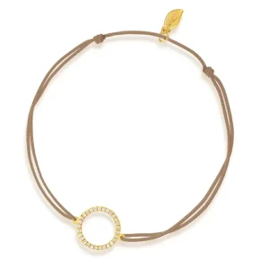 Freundschaftsarmband Circle mit Diamanten, 18 Karat Gelbgold-LEAF Best