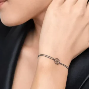 Freundschaftsarmband Clover, 14 Karat Rosegold-LEAF Sale
