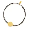 Freundschaftsarmband Disc HEART, 14 Karat Gelbgold-LEAF Fashion