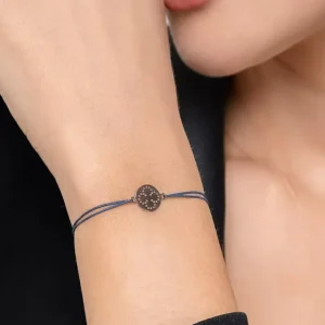 Freundschaftsarmband Disc CLOVER, 14 Karat Rosegold-LEAF Clearance