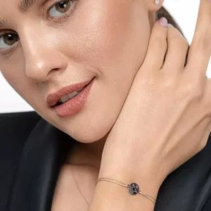 Freundschaftsarmband Disc STAR, 14 Karat Rosegold-LEAF Sale