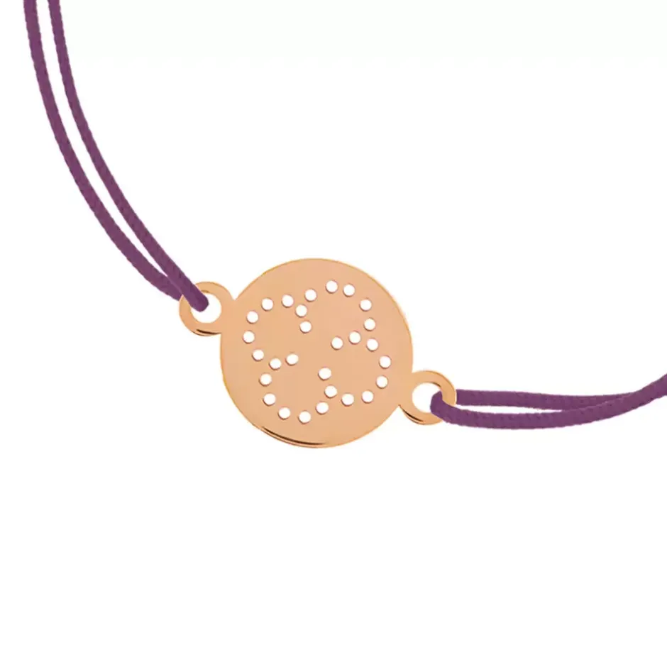 freundschaftsarmband_disc_2-6.webp Freundschaftsarmband Disc CLOVER, 14 Karat Rosegold-LEAF Clearance