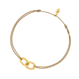 Freundschaftsarmband ETERNAL TOUCH, big, 14 Karat Gelbgold-LEAF Sale