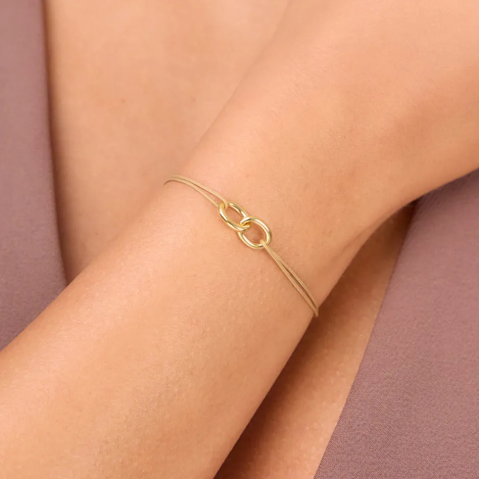 freundschaftsarmband_eter_1.webp Freundschaftsarmband ETERNAL TOUCH, big, 14 Karat Gelbgold-LEAF Sale