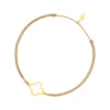 Freundschaftsarmband GENTLE CLOVER, 14 Karat Gelbgold-LEAF New