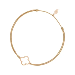 Freundschaftsarmband GENTLE CLOVER, 14 Karat Rosegold-LEAF Outlet