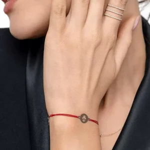 Freundschaftsarmband Hand der Fatima, 14 Karat Rosegold-LEAF Best
