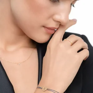 Freundschaftsarmband Hand der Fatima, 14 Karat Gelbgold-LEAF Outlet