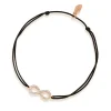 Freundschaftsarmband Infinity mit Diamanten, 18 Karat Rosegold-LEAF Sale