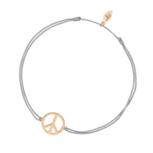 GlĂŒcksarmband PEACE, 18 K Rosegold vegoldet,-LEAF Discount