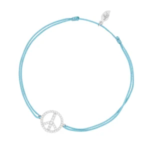 Glücksarmband PEACE mit Zirkonia, 925 Sterlingsilber,-LEAF Discount