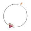 Glücksarmband Pink Valentine, 18 K Rosegold vergoldet,-LEAF Sale