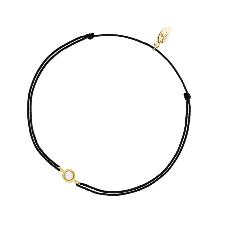 glcksarmband_pure_mit_per_0-1.webp Glücksarmband Pure mit Perle, 18 K Gelbgold vergoldet,-LEAF Clearance