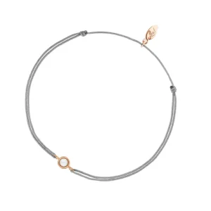 Glücksarmband Pure mit Perle, 18 K Rosegold vergoldet,-LEAF Fashion