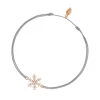 Glücksarmband Snowflake, 18 K Rosegold vergoldet,-LEAF Sale