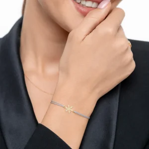 Glücksarmband Snowflake, 18 K Rosegold vergoldet,-LEAF Sale