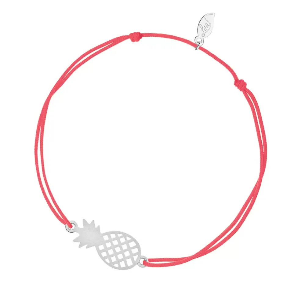 glcksbndchen_ananas_silbe_0.webp Glücksbändchen Ananas, Silber-LEAF Fashion