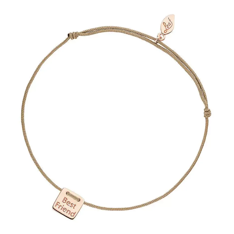 glcksbndchen_best_friend__0-2.webp Glücksbändchen "Best Friend", 18 K Rosegold vergoldet,-LEAF Discount