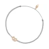 Glücksbändchen "Brezn" mit Zirkonia, 18 K Rosegold vergoldet,-LEAF Sale