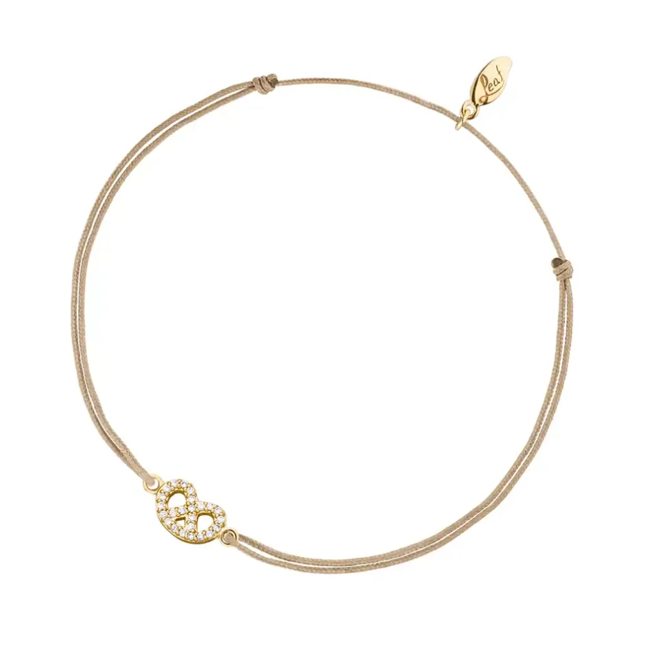 glcksbndchen_brezn_mit_zi_0.webp Glücksbändchen "Brezn" mit Zirkonia, 18 K Gelbgold vergoldet,-LEAF Fashion