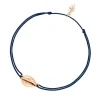 Glücksbändchen Cowrie Shell, 18 K Rosegold vergoldet,-LEAF Outlet