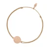 Glücksbändchen Disc HEART, Roségold vergoldet,-LEAF Sale