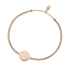 Glücksbändchen Disc STAR, Roségold vergoldet,-LEAF Best
