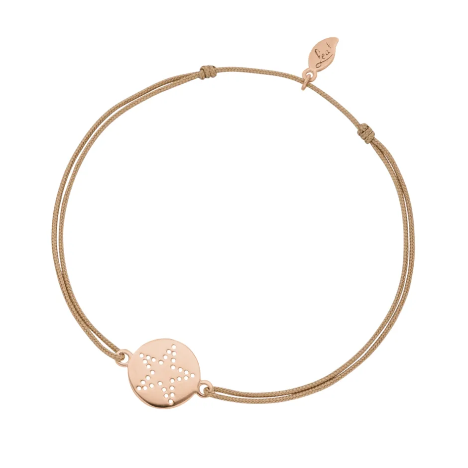 glcksbndchen_disc_star_ro_0.webp Glücksbändchen Disc STAR, Roségold vergoldet,-LEAF Best