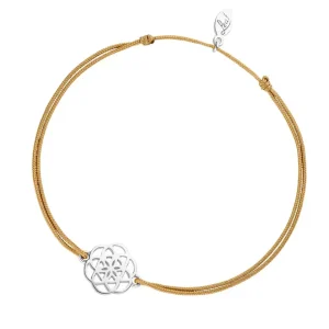 Glücksbändchen Flower of Life, 925 Sterlingsilber,-LEAF Clearance