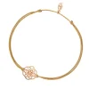 Glücksbändchen Flower of Life, 18K Rosegold vergoldet,-LEAF Best
